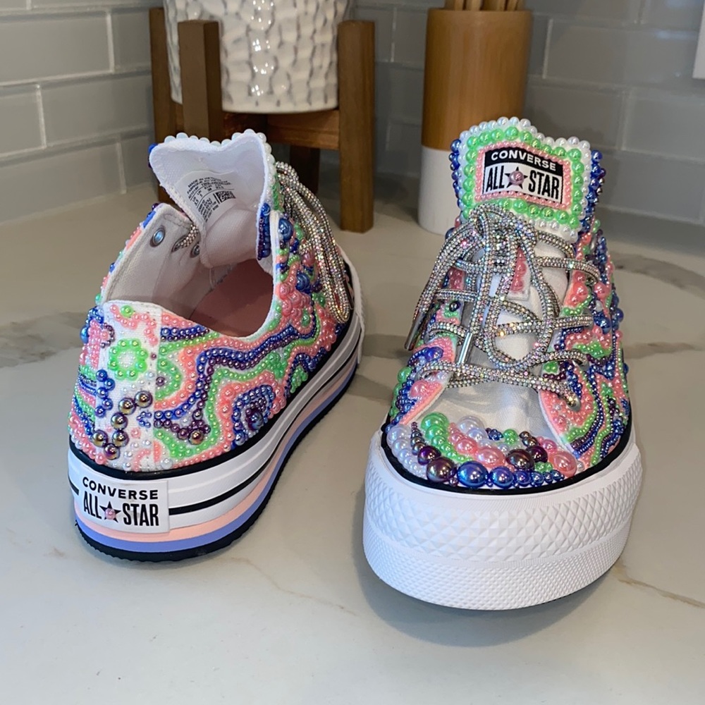 Custom Chuck Taylor All Star Lift Platform Color Swirl Converse